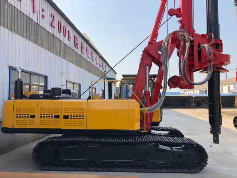 Small Rotary Pile Crawler Diesel Engine Hydraulic Drilling Rig
