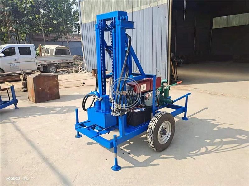 Portable Machine Well Drilling 100m Diesel Water Well Drilling Machine Electric Diesel Engine Water Well Drilling Machine Hydraulic Mine Drilling Rig