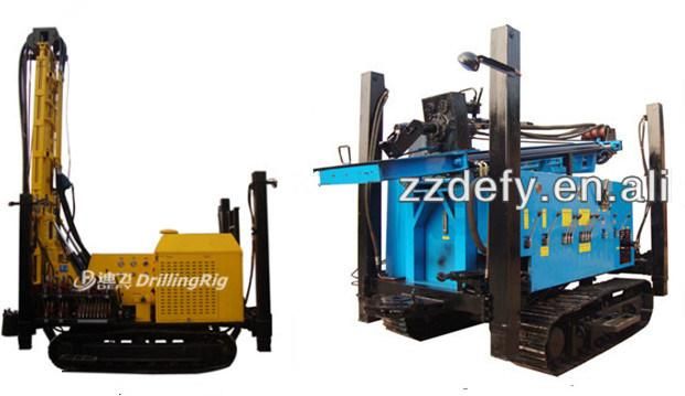 Hydraulic Pneumatic Rock Drilling Rig with Air Compressor