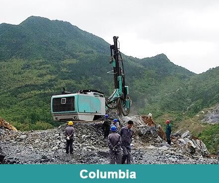 High Strength Hfga-44 DTH Surface Blast Hole Drill Rig