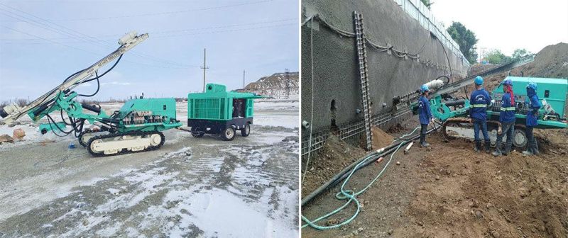 Rotary Borehole Drilling Anchored Slope Protection for Power Station Construction