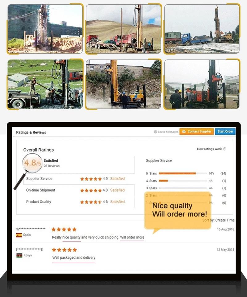 300m Deep Fy-300 Pneumatic Water Well Drilling Rig for Sale