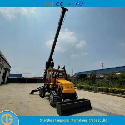 Small Piling Hammer Construction Auger Machine Drilling Rig for Sale Dl-180 Model