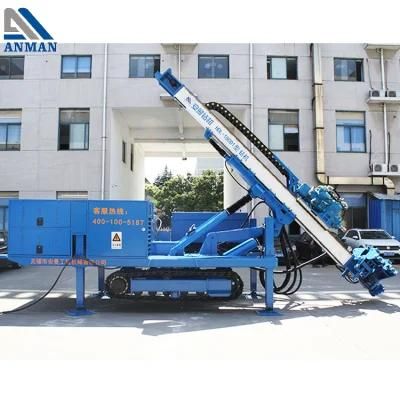 Shed Guiding Hole Hydraulic Hammer Anchor Rig High Efficiency