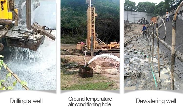 Low Unit Fuel Consumption Drilling Diameter 300mm Pneumatic Water Well Drilling Rig with Cheap Price