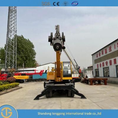 Construction Machinery Hydraulic Piling Rig Machine Max Drilling Depth 28m