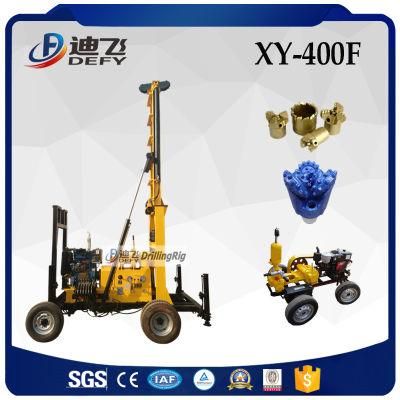 2022 Hot Sale Xy-400f Boreholewater Well Drilling Rig with Hydraulic Telescope Machine