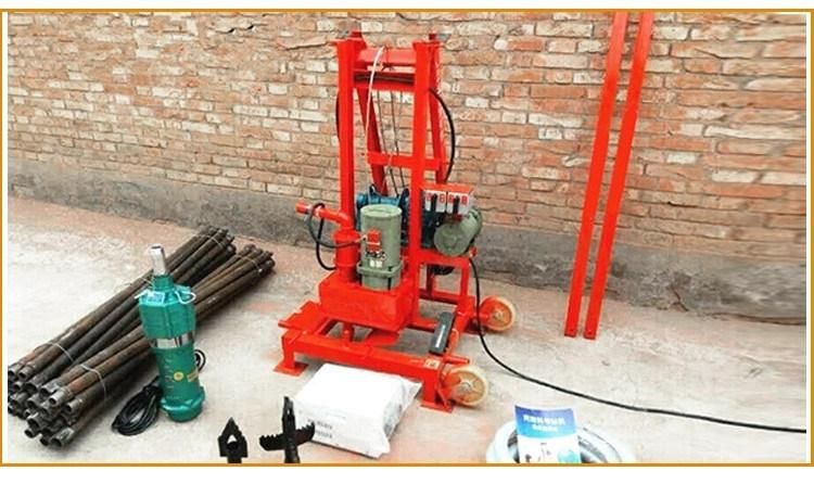 Factory Price 100m 200m Deep Portable Diesel Hydraulic Water Well Rotary Drilling Rig