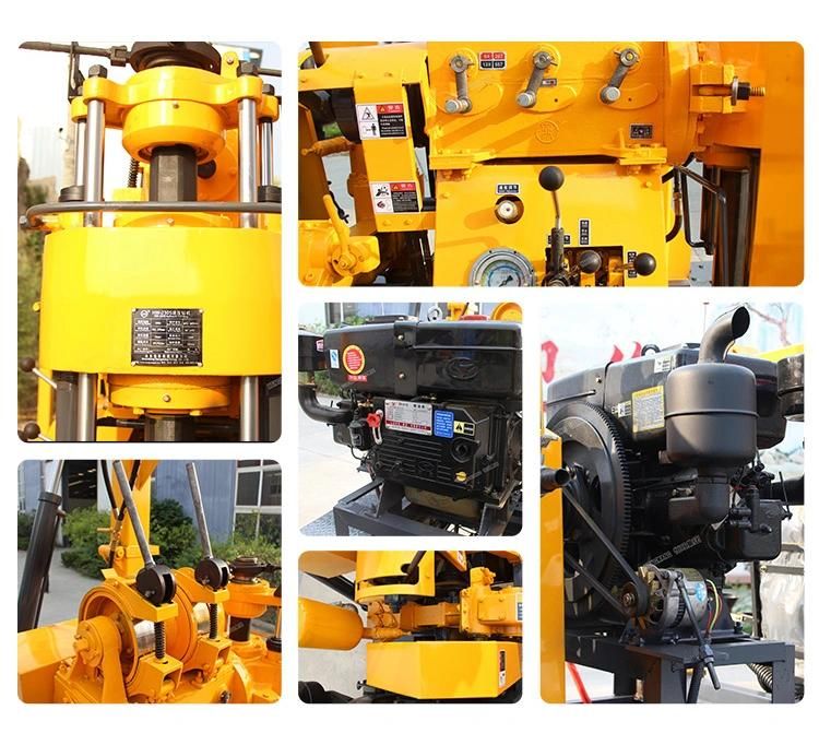 200m Trailer Mounted Portable Water Well Drilling Rig Sale