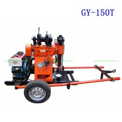 Two Wheel Trailer Mounted Geotechnical/Soil Survey/Water Well Borehole Drilling Machine