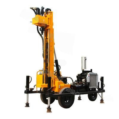 Mini Tricycle Air and Mud Borehole Drilling Rig