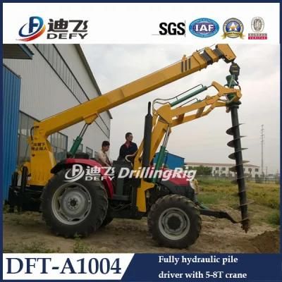 6m Crane Auger Drilling Rig for Pole