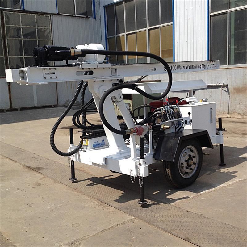 100m 30m Water Well Drill Rig Drilling Machine for Sale