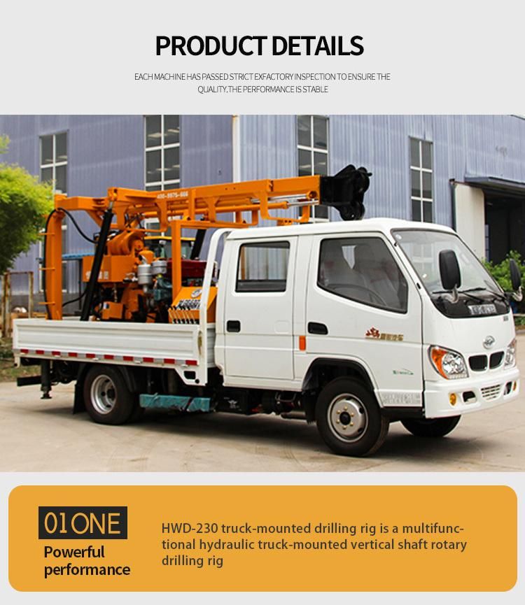 Truck Mounted Hydraulic Water Well Rotary Drilling Rigs for Sale