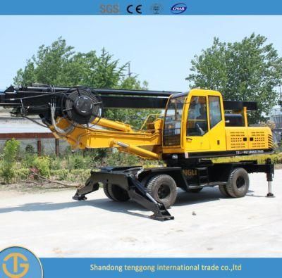 Hydraulic Hammer Bored Pile Rotary Oil Surface Mini Piling Machine Pile Driver Drilling Rig