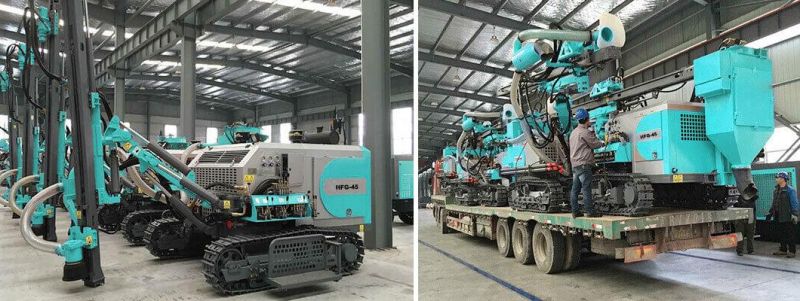 Hfg-45 Crawler Rock Drill 73.5kw 30m DTH Drilling Rig