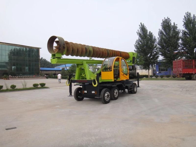 Wheeled 360-8 Mounted Rotary Economical Hole Pile Driver Pilling Machine for Sale