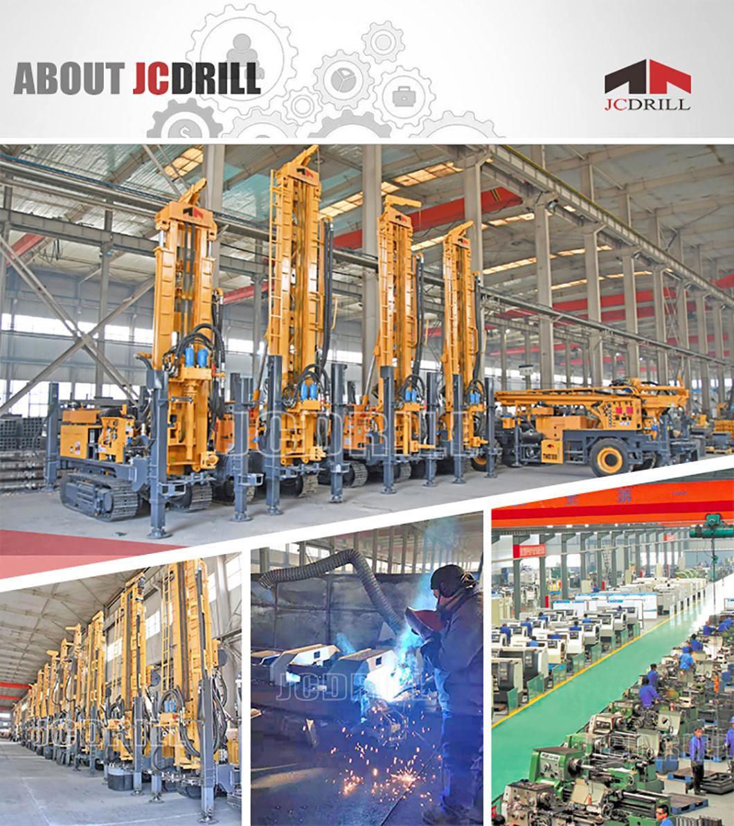 Air DTH Trailer Mounted Borehole Rotary Water Well Drilling Rig Hydraulic Drilling Rig