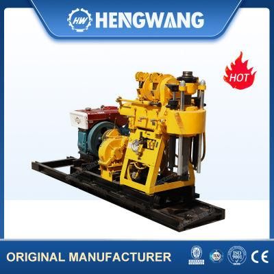 Borehole 160m Depth Drilling Rig Hydraulic with Four Wheels