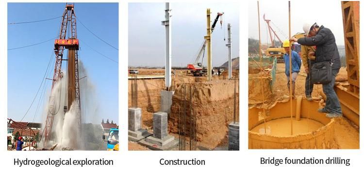 Hot Sell Drilling Depth 160m Drill Rig Drill Mast 2m Pneumatic Drilling Rig