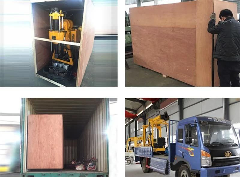Construction Water Drilling Rig Machine Borehole Hydraulic Crawler Rock Borehole Drilling Machine Digge for Sale Trailer