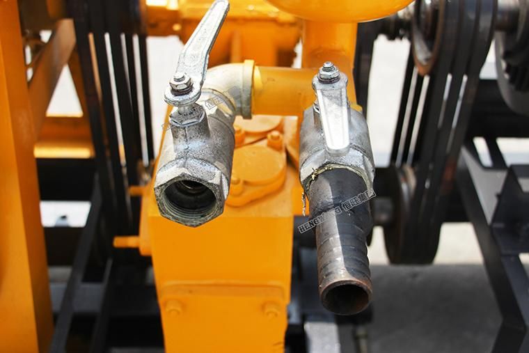 Drilling Depth 160m Diesel Engine Hydraulic Borehole Drilling Machine Hw160