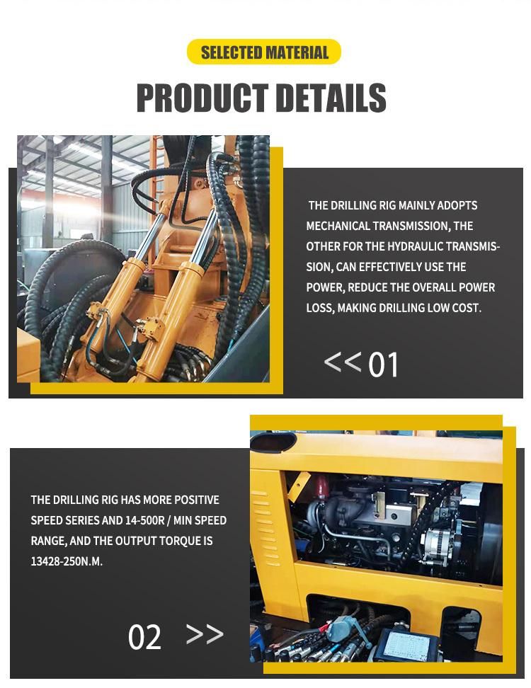300 Meters Equipment Pneumatic Air Deep Water Well Drilling