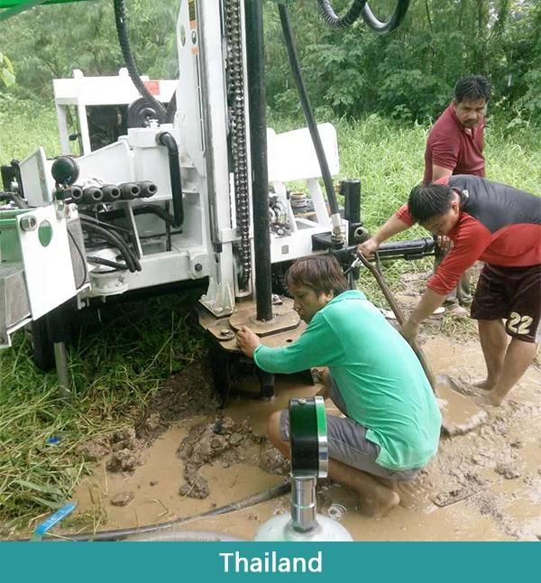 Hf510t Multi-Funcational Trailer Type Water Well Drilling Rig