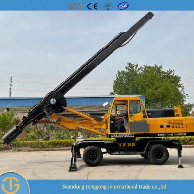 Rotary Bored Pile Wheel Cylinder Head Hydraulic System Auger Drilling Rig