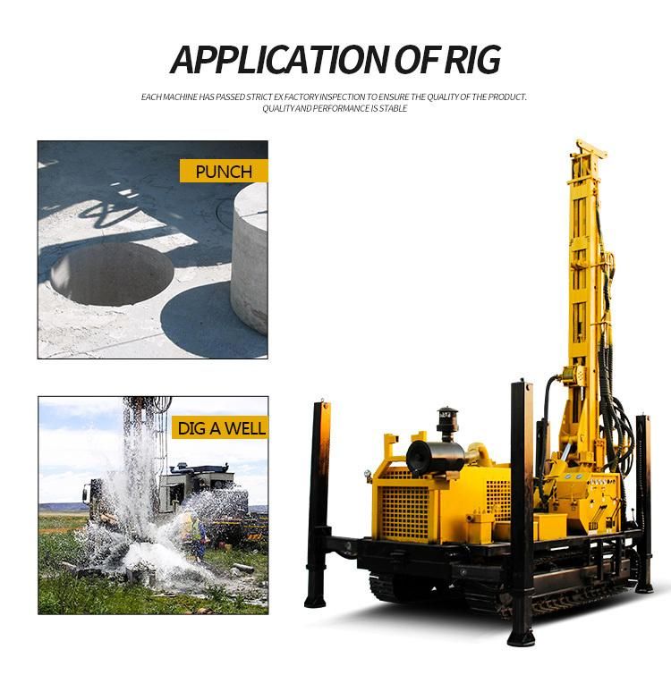 500 Meter Track Mounted Water Well Rotary Drilling Rig Machine Factory Price for Sale