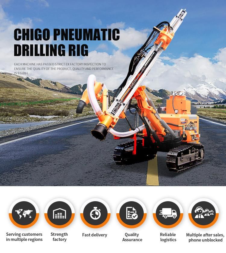 Surface Integrated Bore Crawler Mounted DTH Drilling Rig