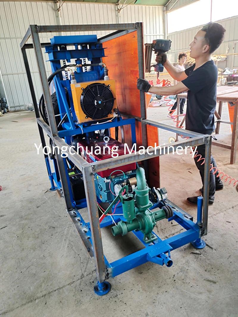 Hydraulic Water Well Drilling Machine for 100m with Electric Starter Function
