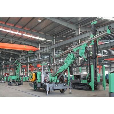 Environment Friendly Diamond Bit 60kw Hydraulic Tunneling Jumbo Drilling Rig