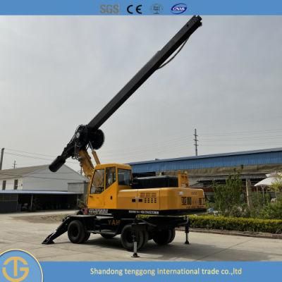 Pile Equipment Bored Pile Wheel Cylinder Head Hydraulic System Auger Drilling Rig