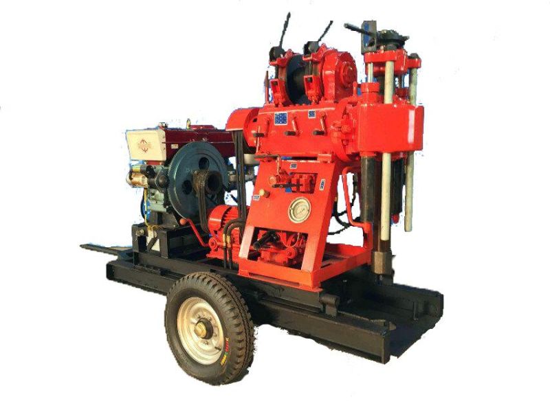 2022 Hot Sale Water Well Borehole Drilling Machine for 200m Soil Investigation Test