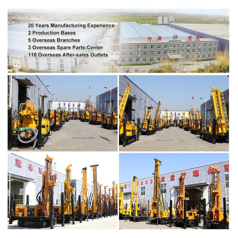 Factory Sell 2m Drill Mast 160m Farm Garden Use Water Well Drilling Rig Machine