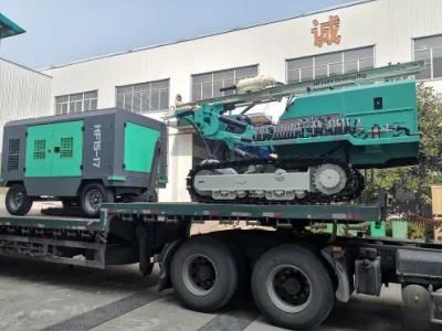 76mm Rotary Hanfa Borehole Machine Hydraulic Blast Hole Drilling Rig