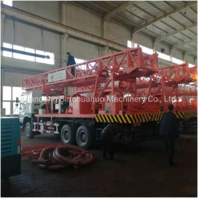 Dongfeng 8*4 Chassis Truck Mounted Deep Hole Water Well Oil Well Drilling Rig Machine Rig for Sale