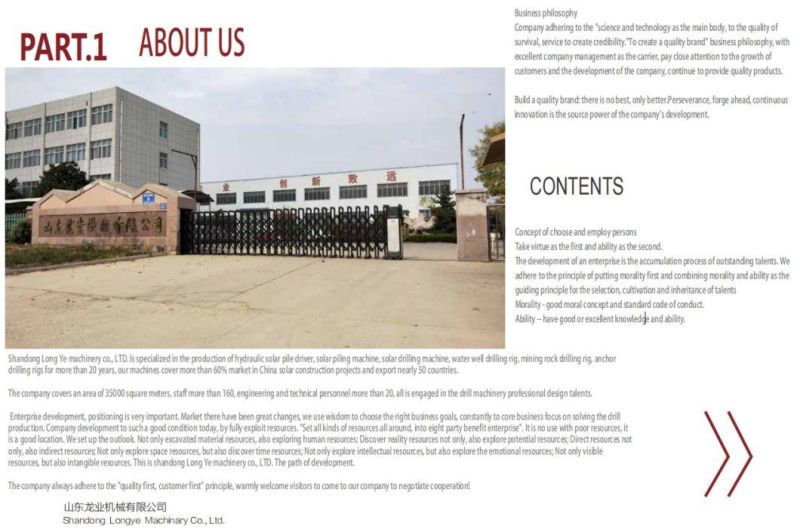 Mine Piling Machine Hammer Drilling Machine for Building Construction Foundation