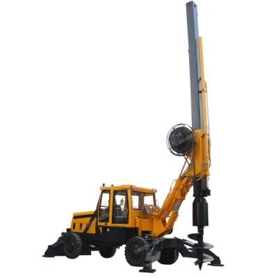 Wheel Rotary Drilling Rig Foundation Pile Driver Self-Propelled Rotary Drilling Rig Price