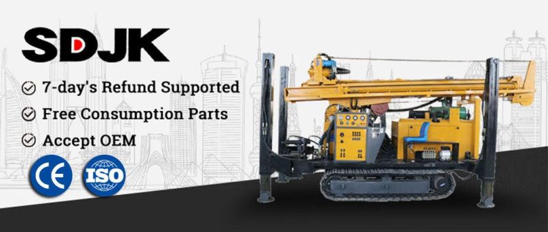 Good Quality 350m Crawler-Mounted Hydraulic Water Well Drilling Rig Parts