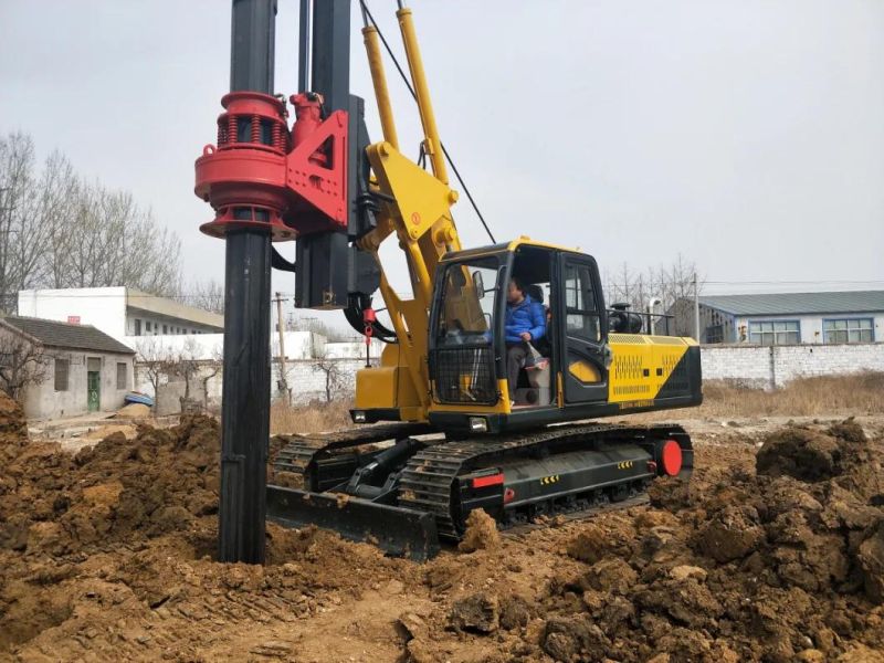 Hot Sale 20m Crawler Lock Rod Engineering Drilling Rig Economical Water Well Rotary Drilling Machine with Diesel Engine