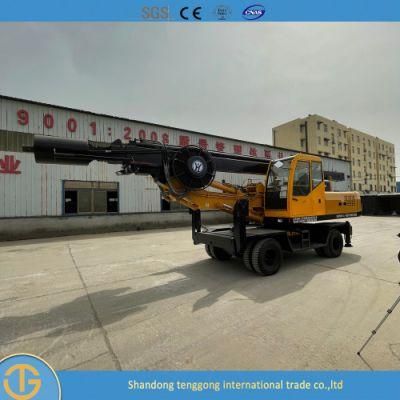 Pile Driver Hammer Bored Pile Rotary Oil Surface Mini Piling Drilling Rig for Well