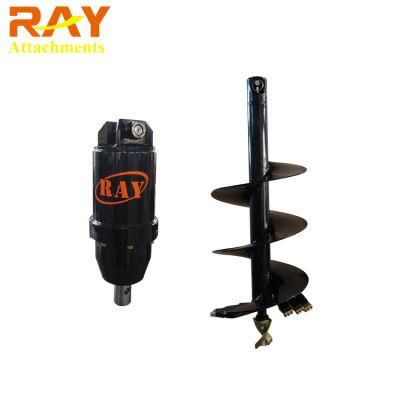 Rock Clay Soil Ground Hole Digging Machine Excavator Auger Attachment Auger Drive with Sharp Teeth