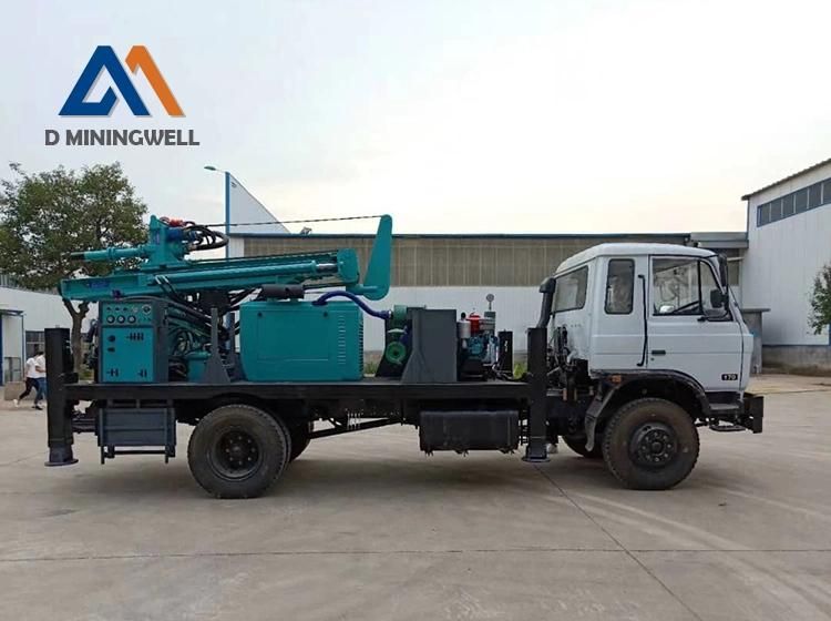 Truck Mounted Water Well Drilling Rig/Work with Air Compressor or Mud Pump
