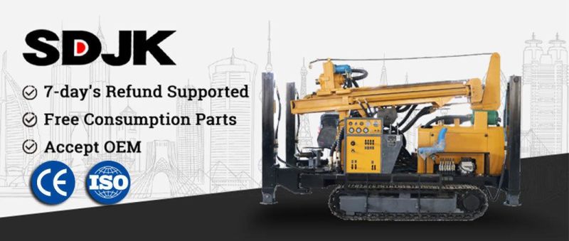 Steel Crawler Mounted 300m Portable Water Well Drilling Rigs