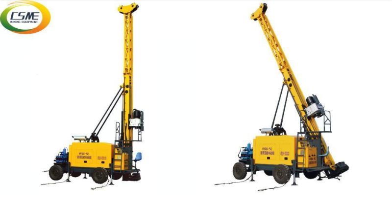 Hydraulic Diesel Engine Mine Drilling Rig with 1000m Depth of Geological Exploration