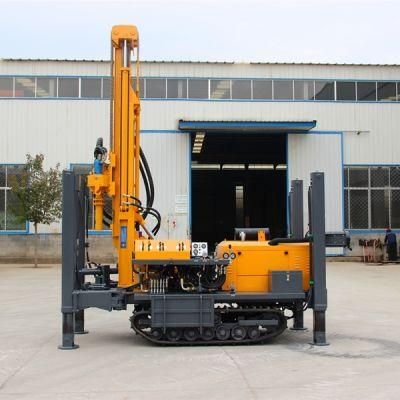 China DTH Rubber Crawler Hydraulic Rotary Air Compressor Hammer Diamond Bit Pure Water Well Drilling Rigs for Sale