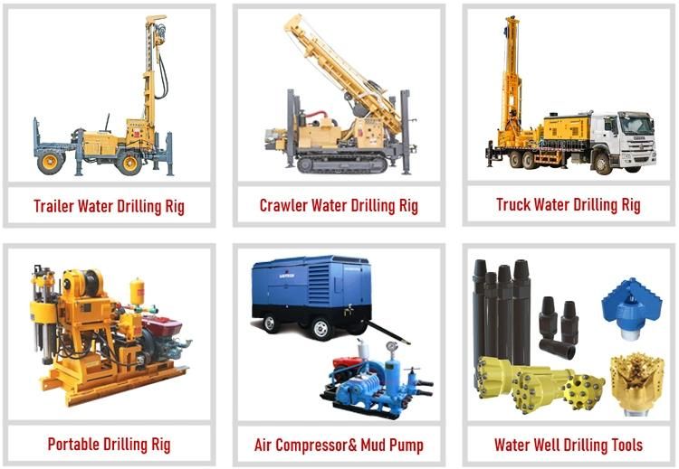 Hydraulic Crawler Drilling Machine Borehole Rotary Crawler Drilling Rigs 180m