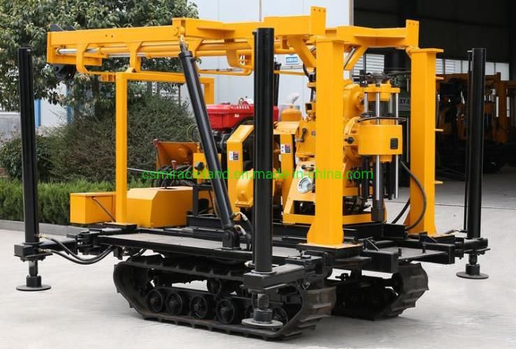 200m Crawler Mobile Rotary Water Well Borehole Drilling Machine with Hydraulic Tower (XY-200Y)